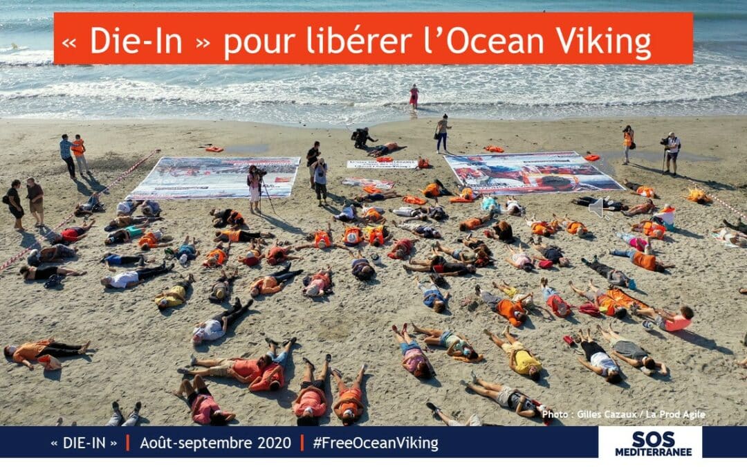 [DERRIÈRE L'OBJECTIF] "Die-in" à travers toute la France pour libérer l'Ocean Viking SOS Méditerranée