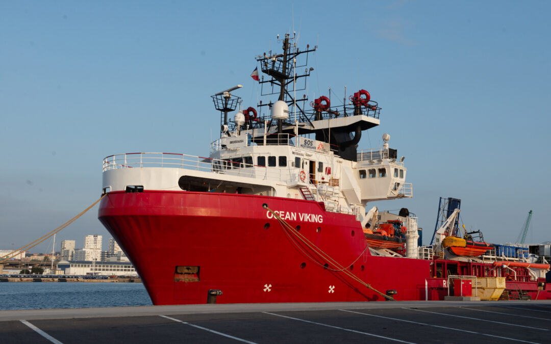 L'Ocean Viking à Marseille SOS Méditerranée