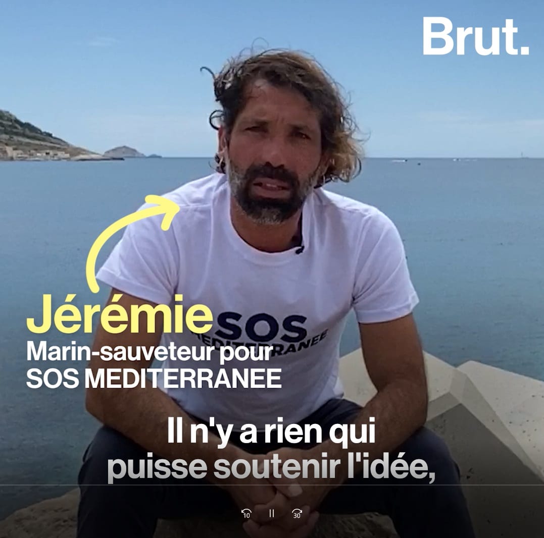 [ON PARLE DE NOUS] Jérémie; marin-sauveteur pour SOS MEDITERRANEE, est sur BRUT. SOS Méditerranée