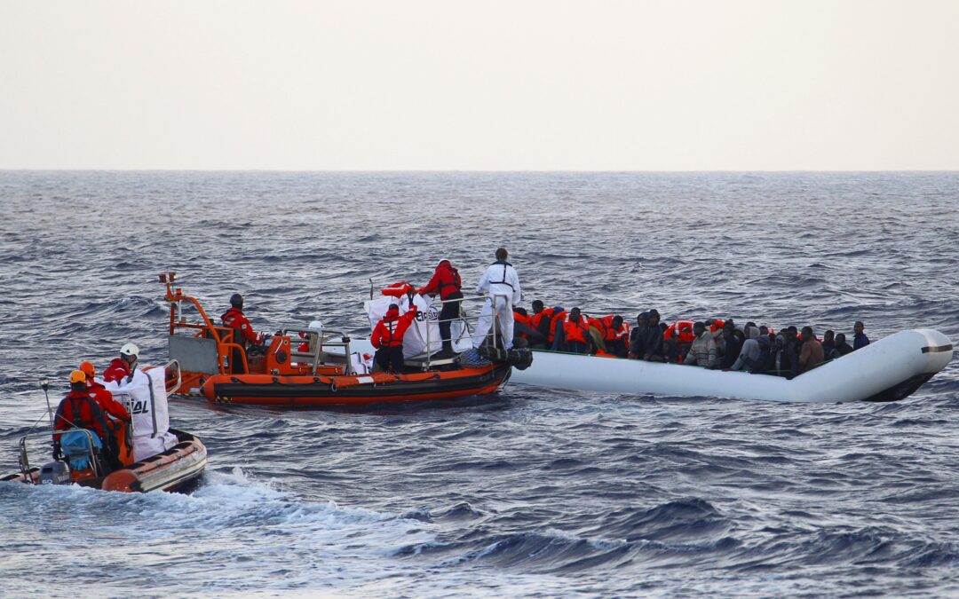 Premier sauvetage de l'Aquarius SOS Méditerranée