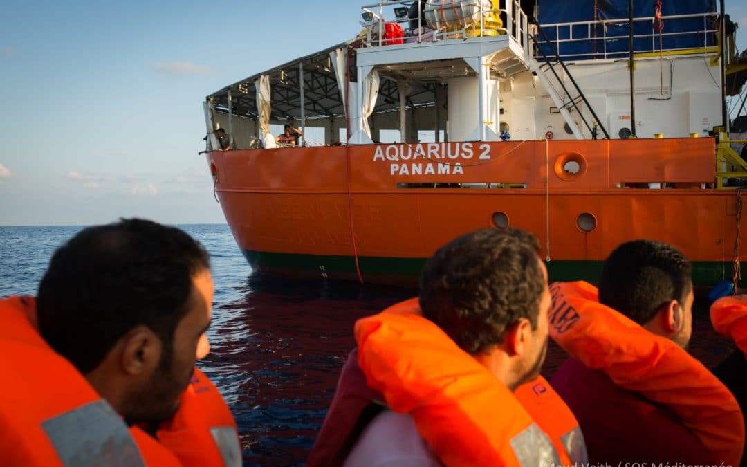 [COMMUNIQUE]  Le gouvernement italien fait pression sur le Panama pour stopper les opérations de sauvetage de l'Aquarius SOS Méditerranée