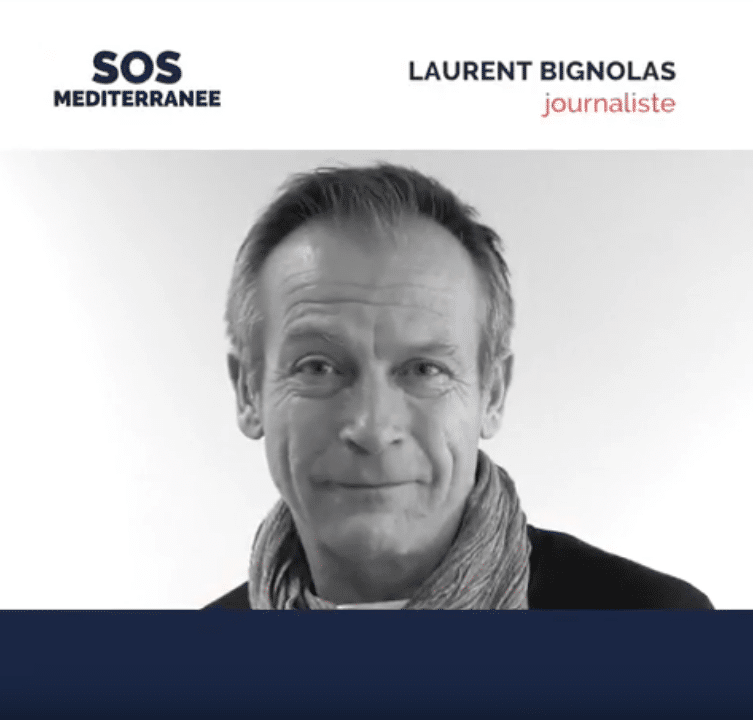 [Ils nous soutiennent] Laurent Bignolas soutient SOS MEDITERRANEE SOS Méditerranée
