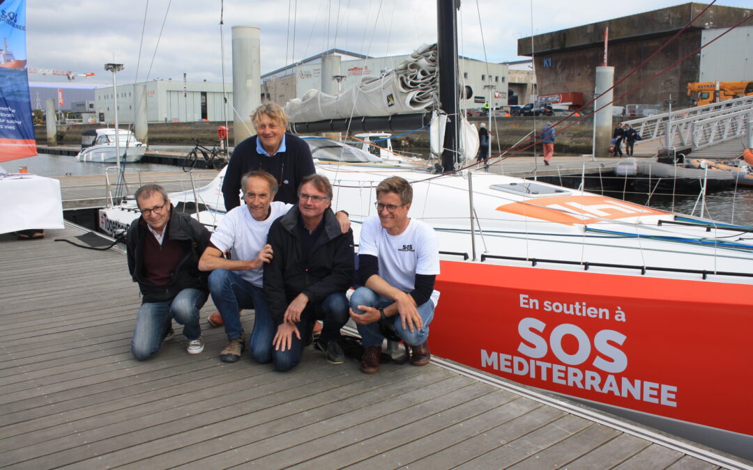 [A TERRE] Un voilier aux couleurs de SOS MEDITERRANEE à la Transat Jacques Vabre SOS Méditerranée