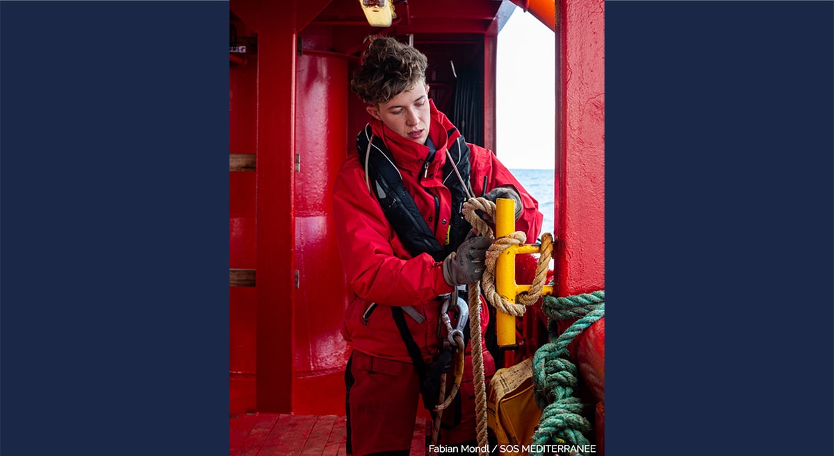 [PORTRAIT] Anna, membre de l'équipe de recherche et sauvetage à bord de l'Ocean Viking  SOS Méditerranée