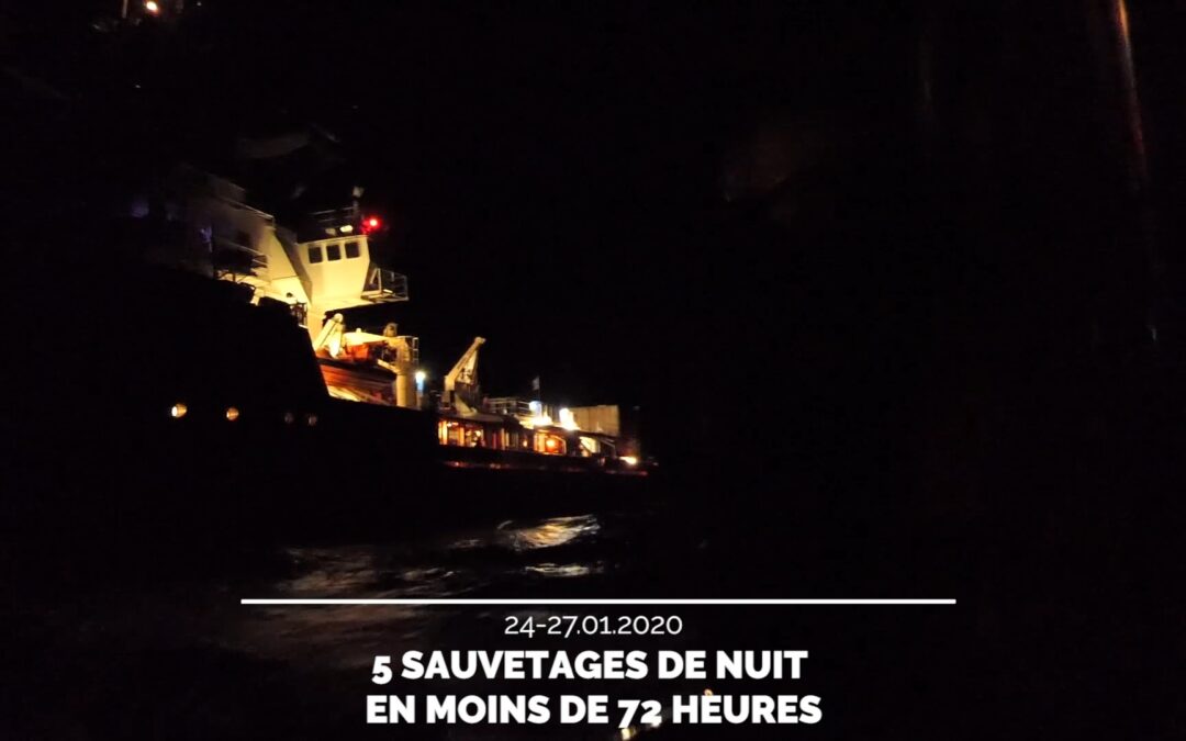 [VIDÉO] Du 24 au 27 janvier 2020 : 5 sauvetages de nuit par l'Ocean Viking SOS Méditerranée