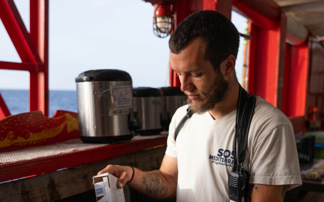 Bastien, logisticien à bord de l’Ocean Viking