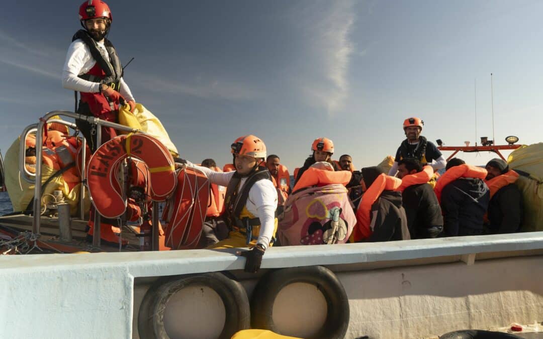 photo de Charles Thiefaine - sauvetage de 22 migrants au large Malte